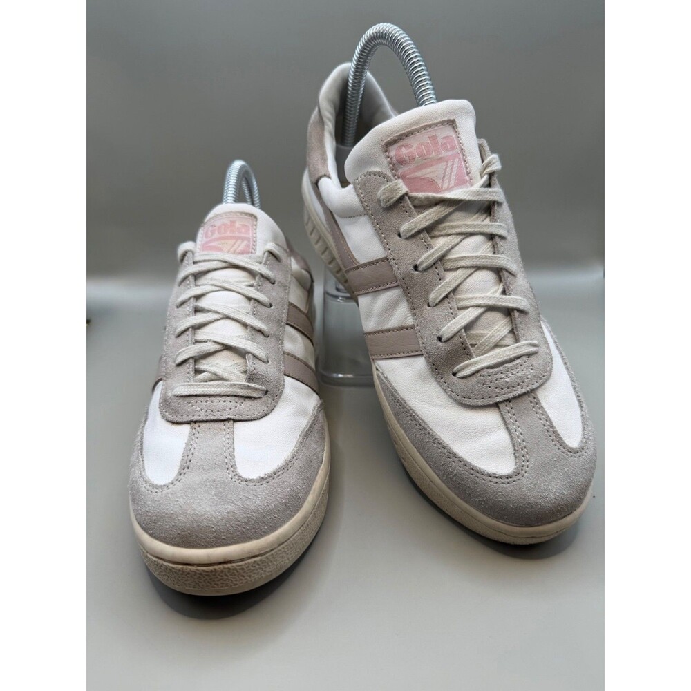 Gola Dropshot CLB332 Womens White Gray Suede Lace Up  Sneakers Size 7